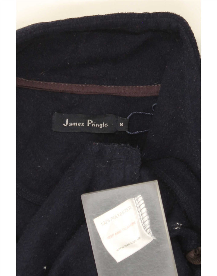 James Pringle Herre Fleece Gilet UK 38 Medium Navy Blue Polyester