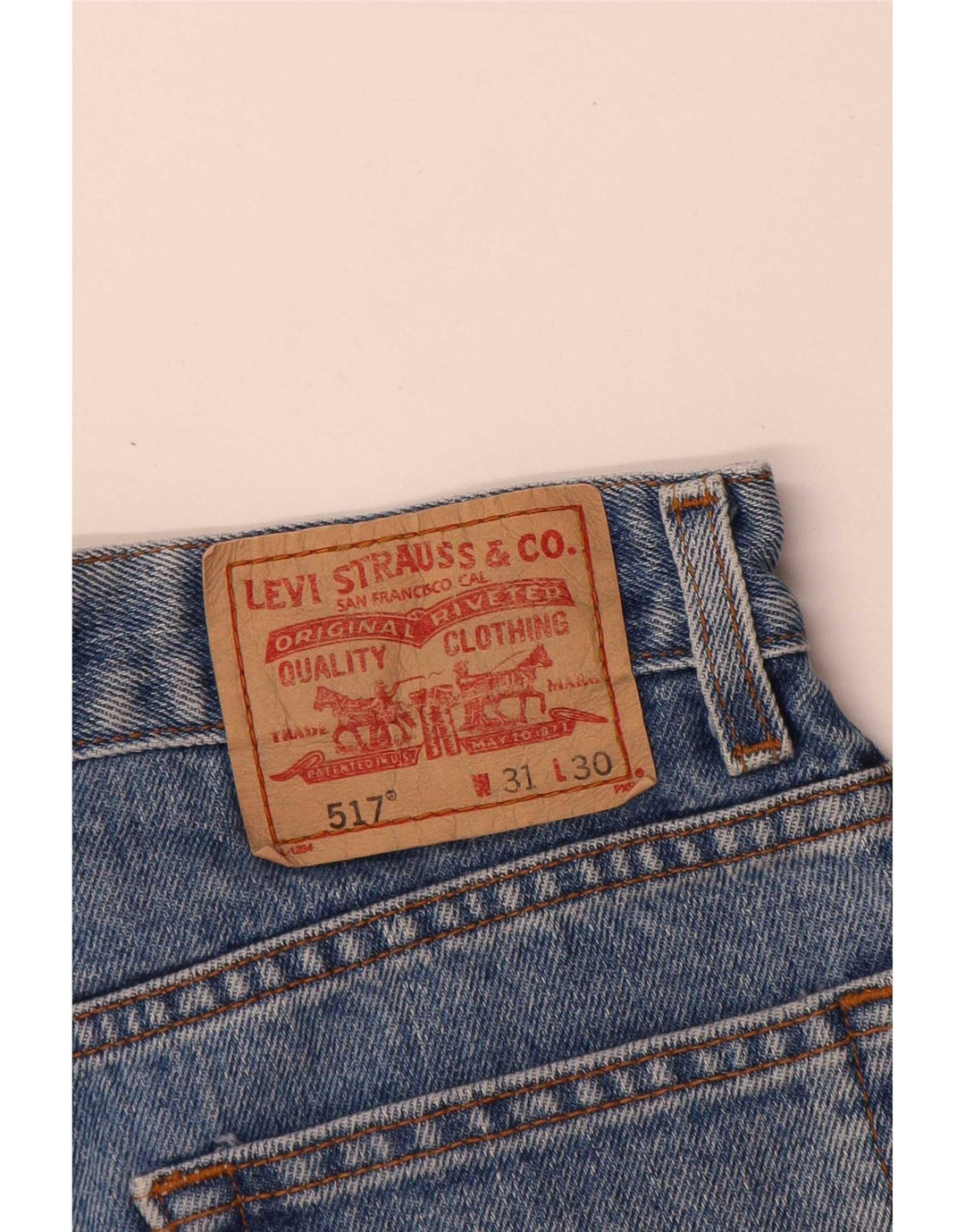 Levi's Womens 517 denimshorts W31 Medium Blue Bomuld