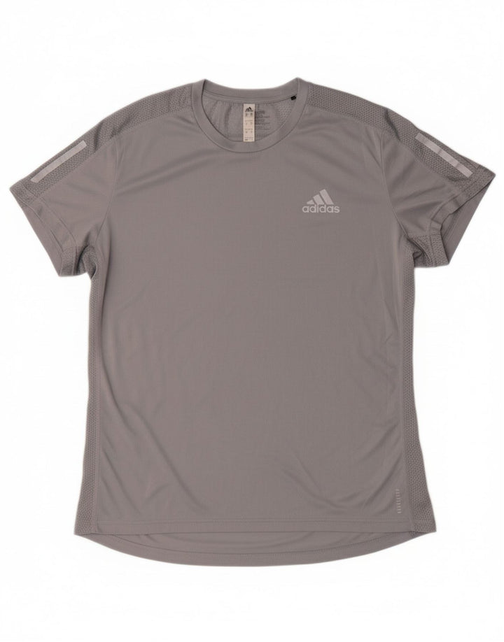 ADIDAS Mens Aeroready T-Shirt Top Medium Grey Polyester