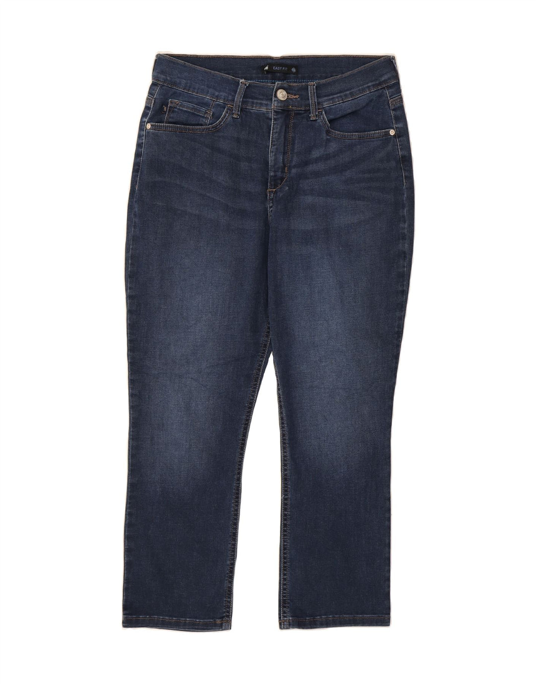 LEE Womens Easy Fit Capri Jeans Medium W30 L23 Navy Blue Cotton Vintage Lee and Second-Hand Lee from Messina Hembry 