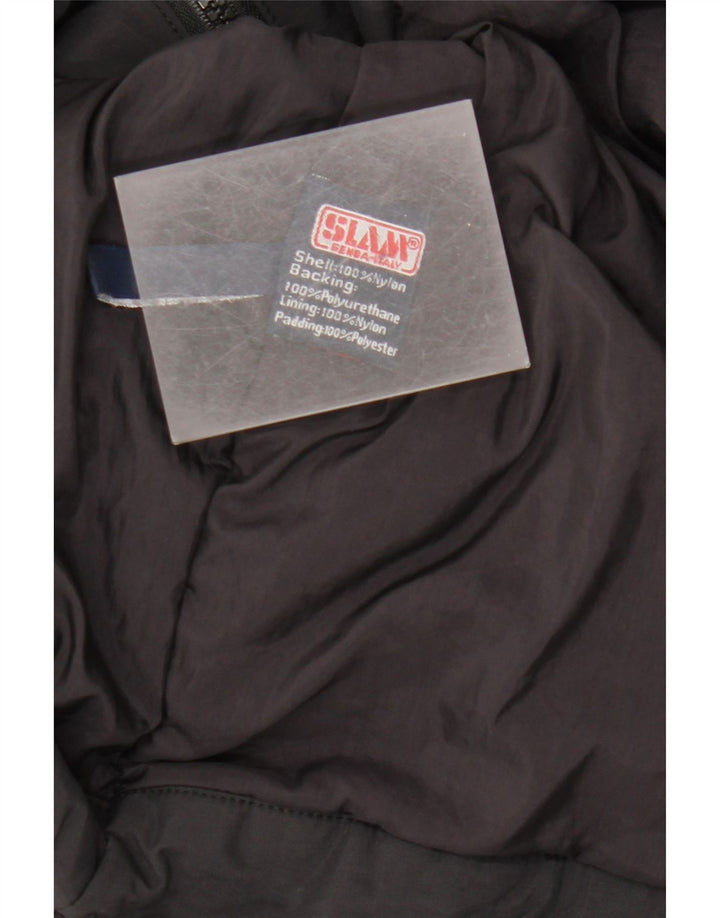 SLAM Womens Oversized Windbreaker Jacket UK 18 XL Black Nylon