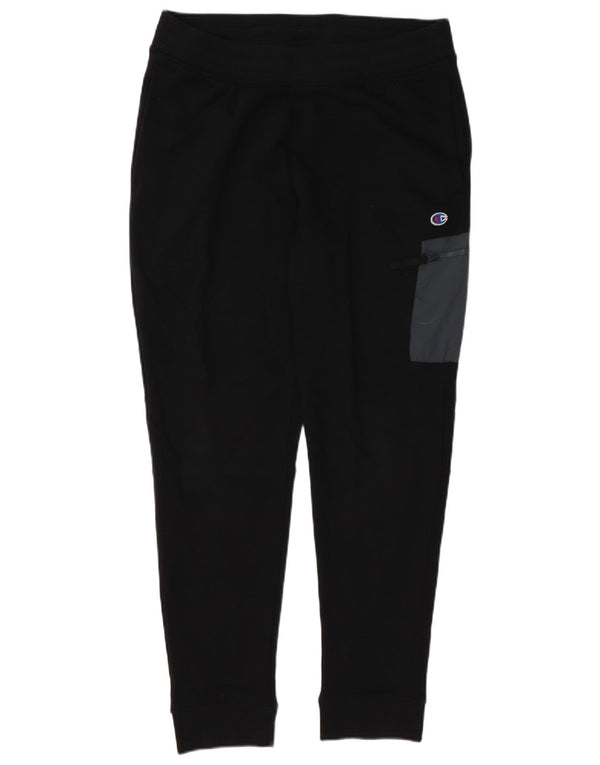 Champion Mens Cargo Tracksuit Trousers Joggers Medium Black Cotton