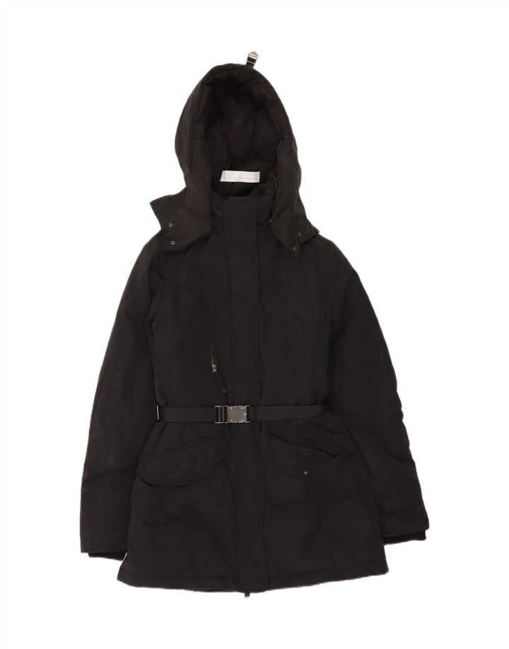 MURPHY & NYE Womens Sailmakers Windbreaker Jacket UK 14 Medium Black Vintage Murphy & Nye and Second-Hand Murphy & Nye from Messina Hembry 