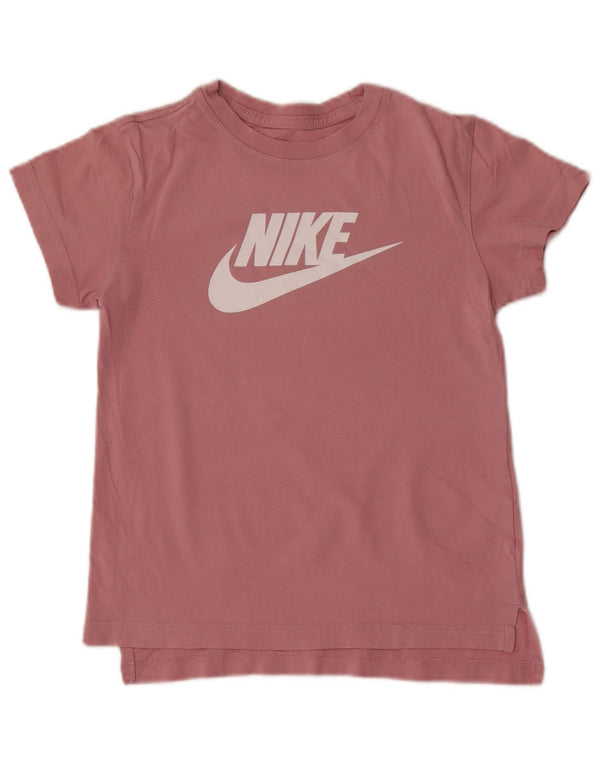 Nike piger grafisk t-shirt top 10-11 år medium pink bomuld