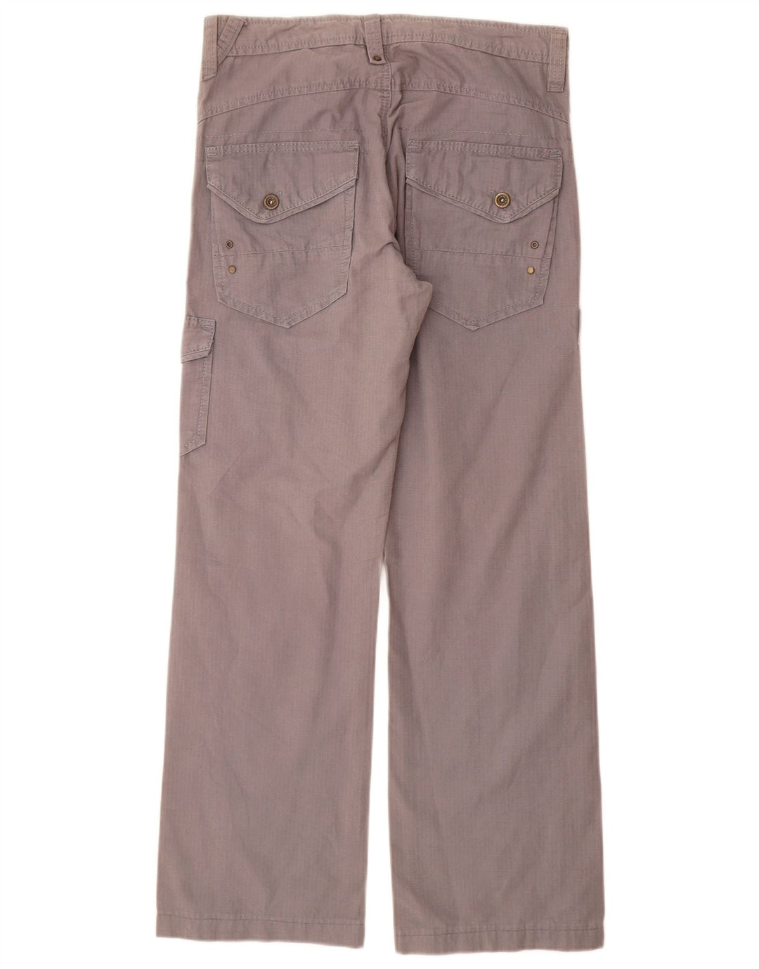 Zara Mens Straight Cargo Trousers EU 40 Medium W31 L31 Grey