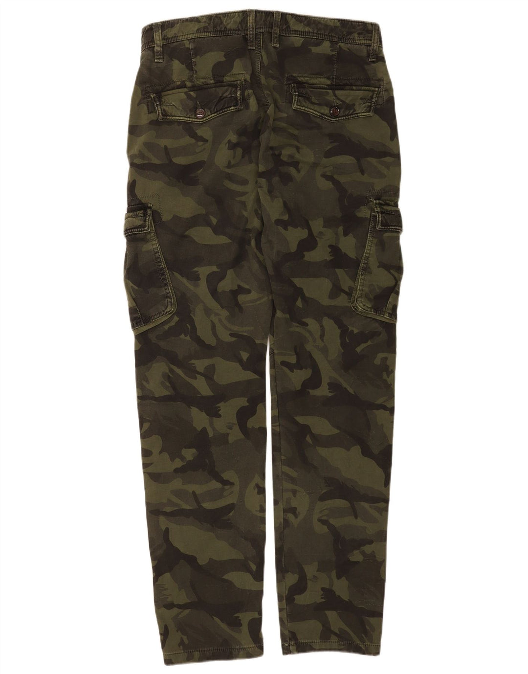 Forex Mens Slim Cargo Trousers  W32 L32 Khaki Camouflage