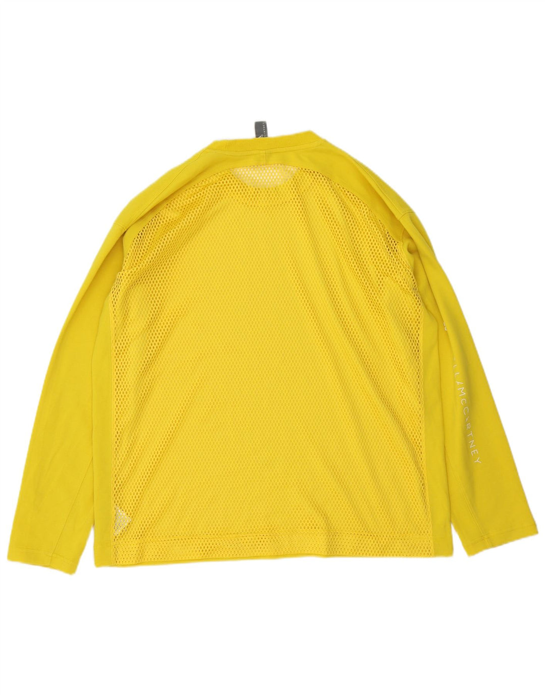 Adidas Mens Top Long Sleeve Medium Yellow Cotton