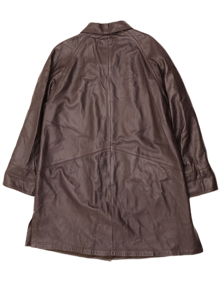 Cappotto in Pelle Donna Dibi IT 48 XL Pelle Marrone