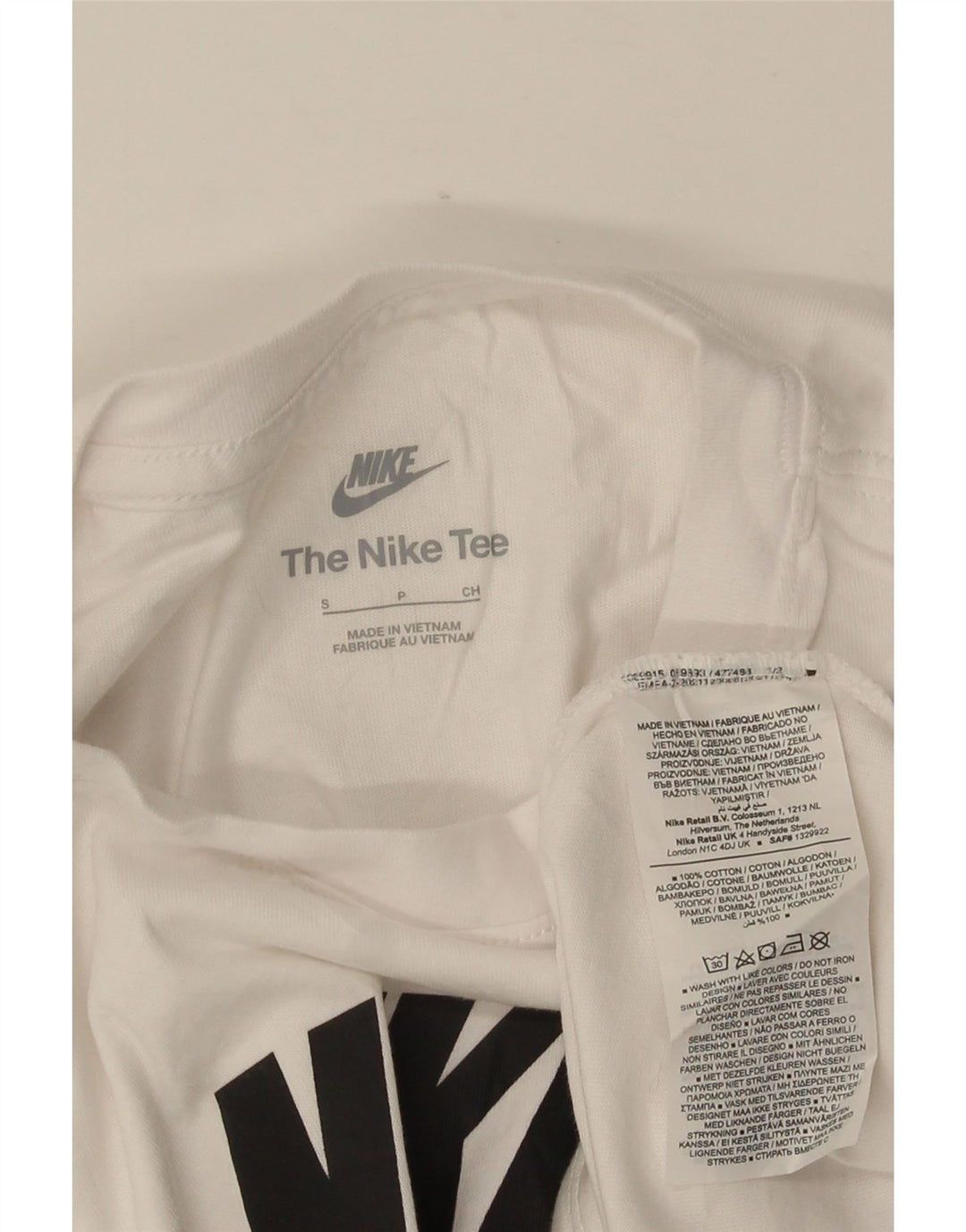 NIKE Mens Graphic T-Shirt Top Small White Cotton
