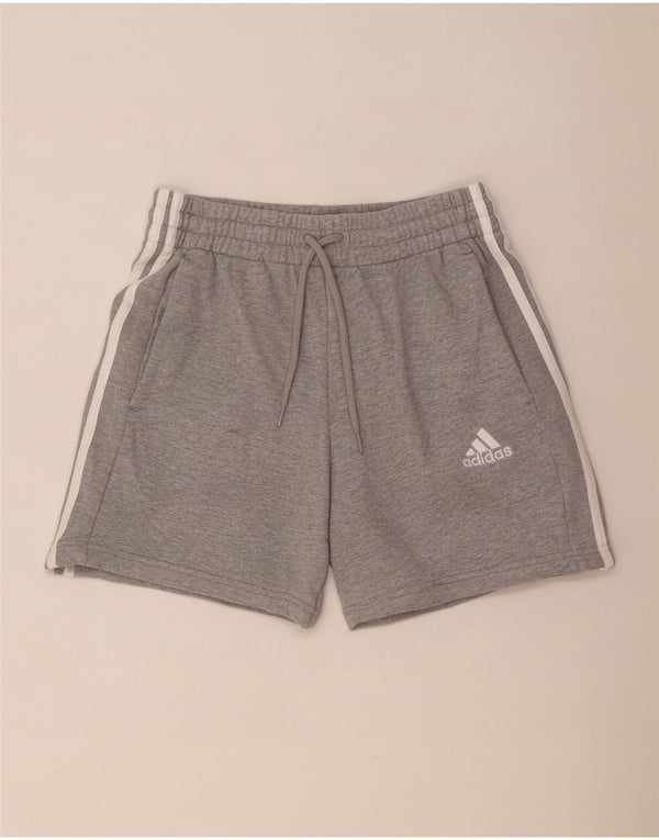 Adidas Mens Sport Shorts Small Grey Flecked Cotton