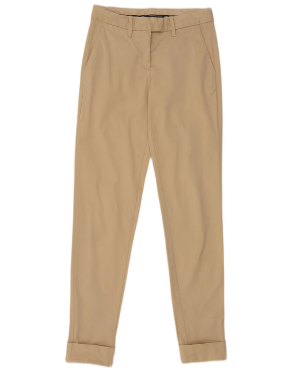 Tommy Hilfiger Pantalon de costume slim pour femme US 2 XS W26 L32 Coton beige