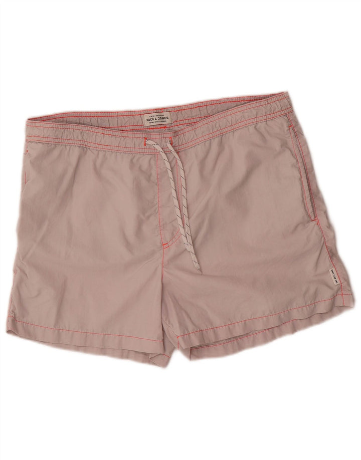 Jack & Jones Mens Swimming Shorts Large Grey Nylon
