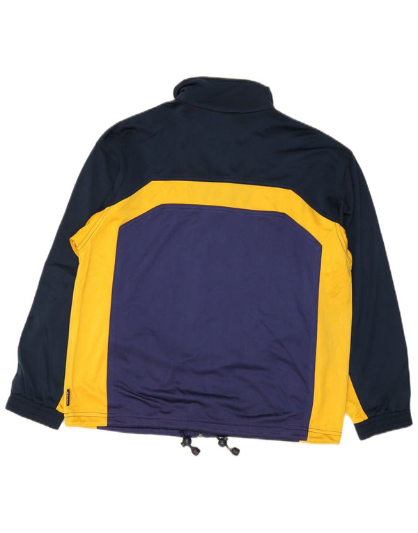 Lotto Dame træningsdragt Top Jacket UK 22 3XL Navy Blue Colourblock Polyester