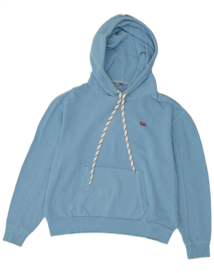 Levi's Womens Oversized Hoodie Jumper UK 10 Small Blue