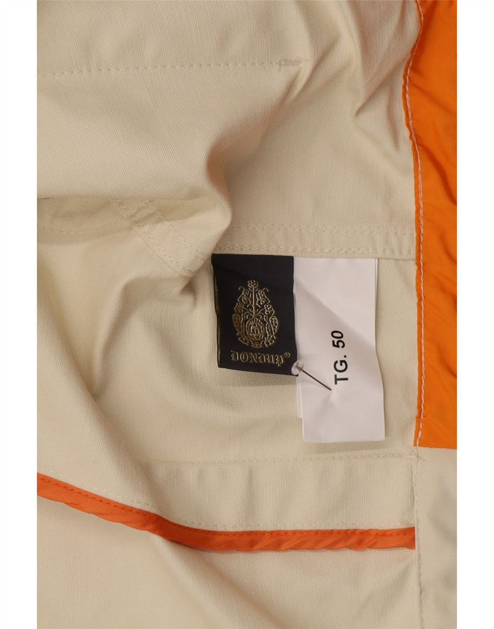 Dondup Giacca da uomo con cappuccio IT 50 Large in poliammide bianco sporco