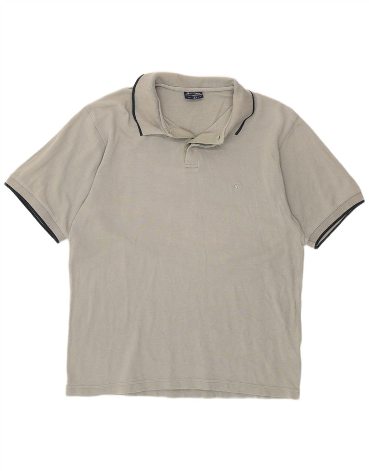 Champion Herren-Poloshirt, große graue Baumwolle