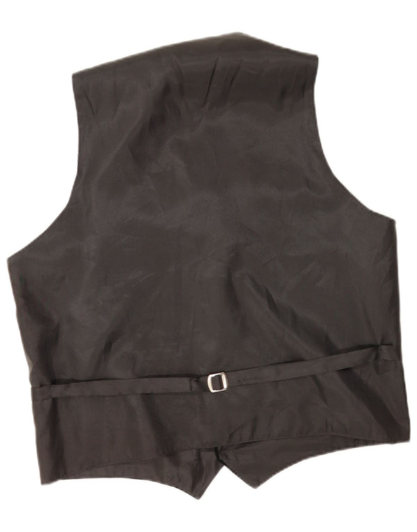 New Fast Mens Velvet Waistcoat UK 43/44 XL Black Cotton