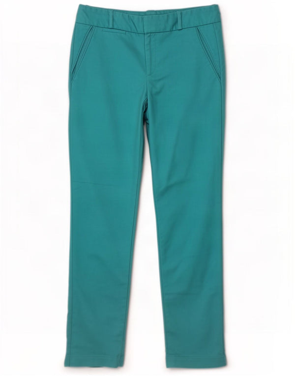 Pantaloni chino slim pentru femei Calvin Klein US 4 Small W29 L28 bumbac turcoaz