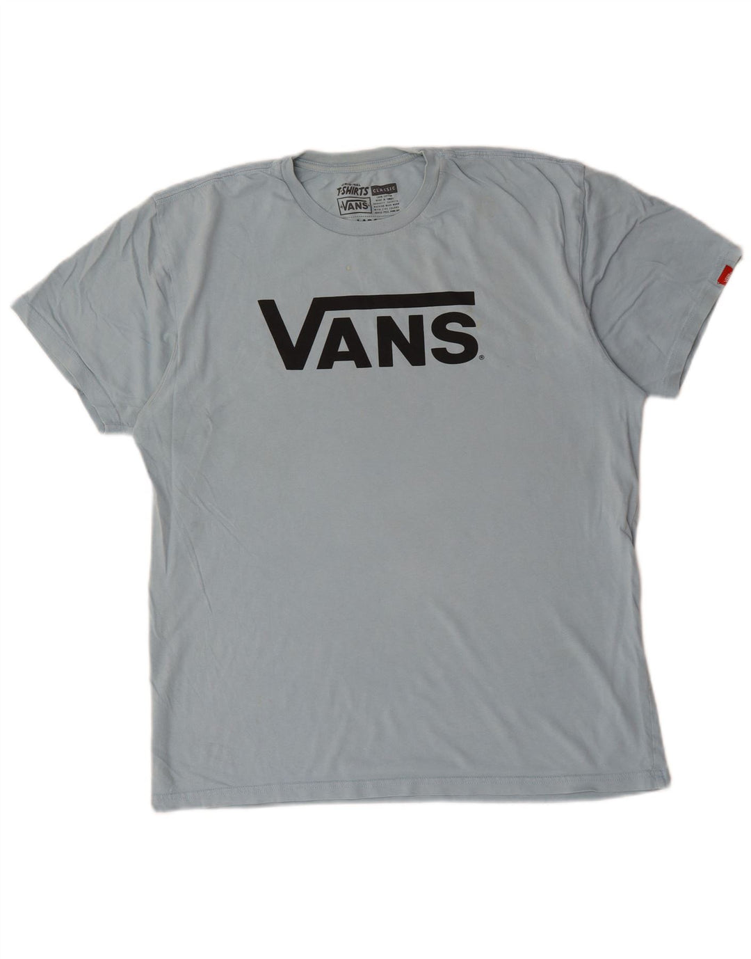 Vans Herre Grafisk T-Shirt Top Stor Blå Bomuld