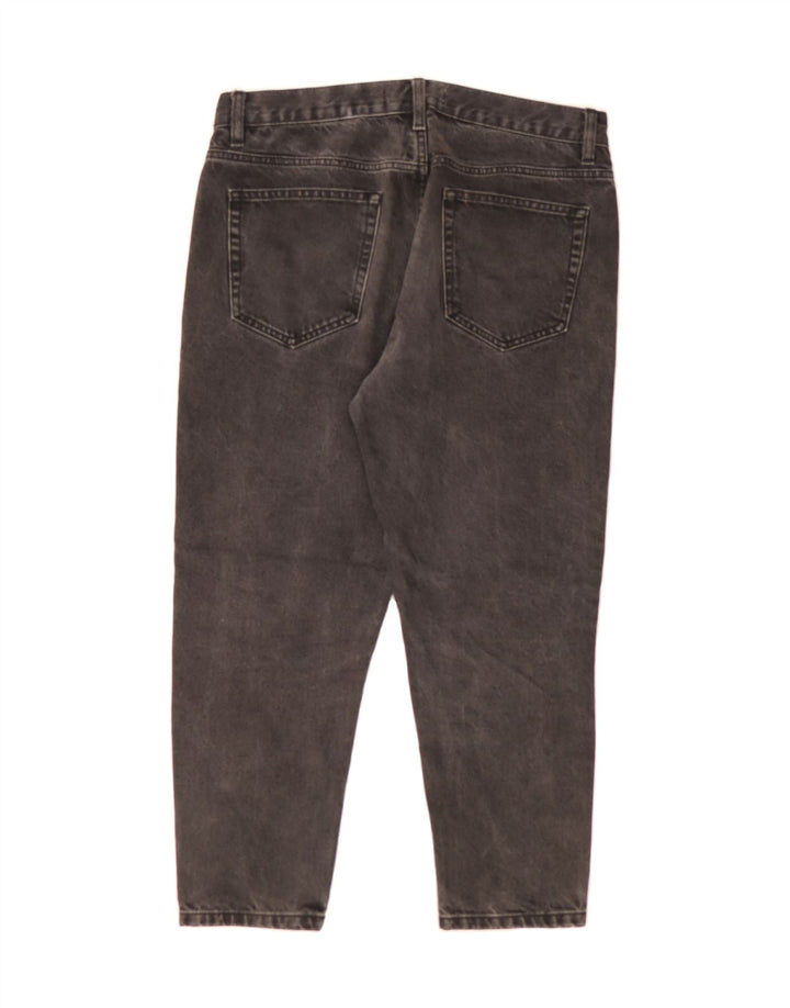 ZARA Womens Cropped Jeans EU 42 Large W32 L24 Black Vintage Zara and Second-Hand Zara from Messina Hembry 