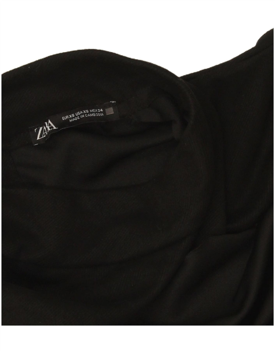 Zara Womens Shift Dress UK 6 XS Black