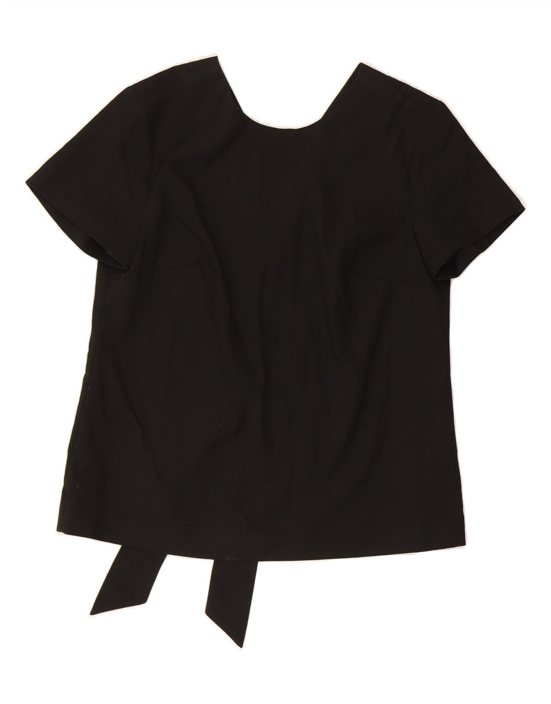 BANANA REPUBLIC Womens Crop Blouse Top UK 10 Small Black Polyester Vintage Banana Republic and Second-Hand Banana Republic from Messina Hembry 