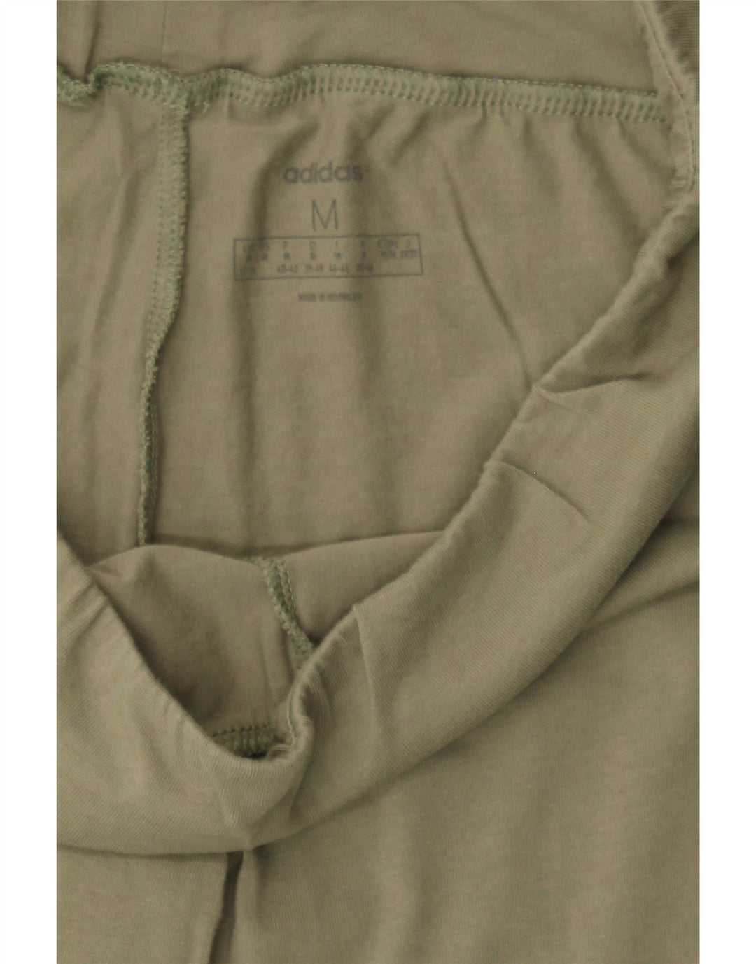 ADIDAS Womens Graphic Leggings UK 12/14 Medium Green Vintage Adidas and Second-Hand Adidas from Messina Hembry 