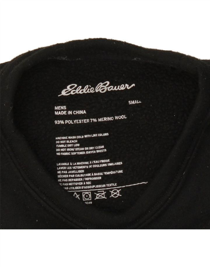 EDDIE BAUER Womens Top Long Sleeve UK 10 Small Black Polyester Vintage Eddie Bauer and Second-Hand Eddie Bauer from Messina Hembry 