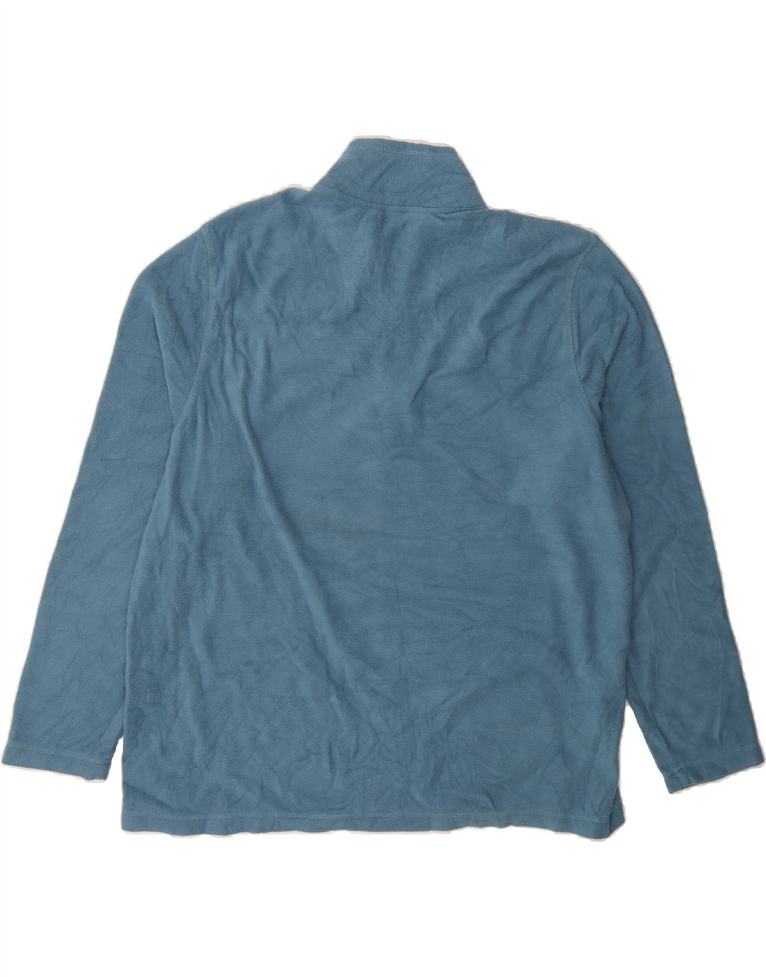 EDDIE BAUER Mens Zip Neck Fleece Jumper XL Blue Polyester Vintage Eddie Bauer and Second-Hand Eddie Bauer from Messina Hembry 