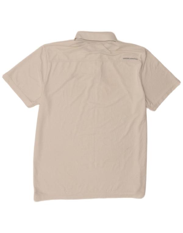 Under Armour Mens Polo Shirt Large White