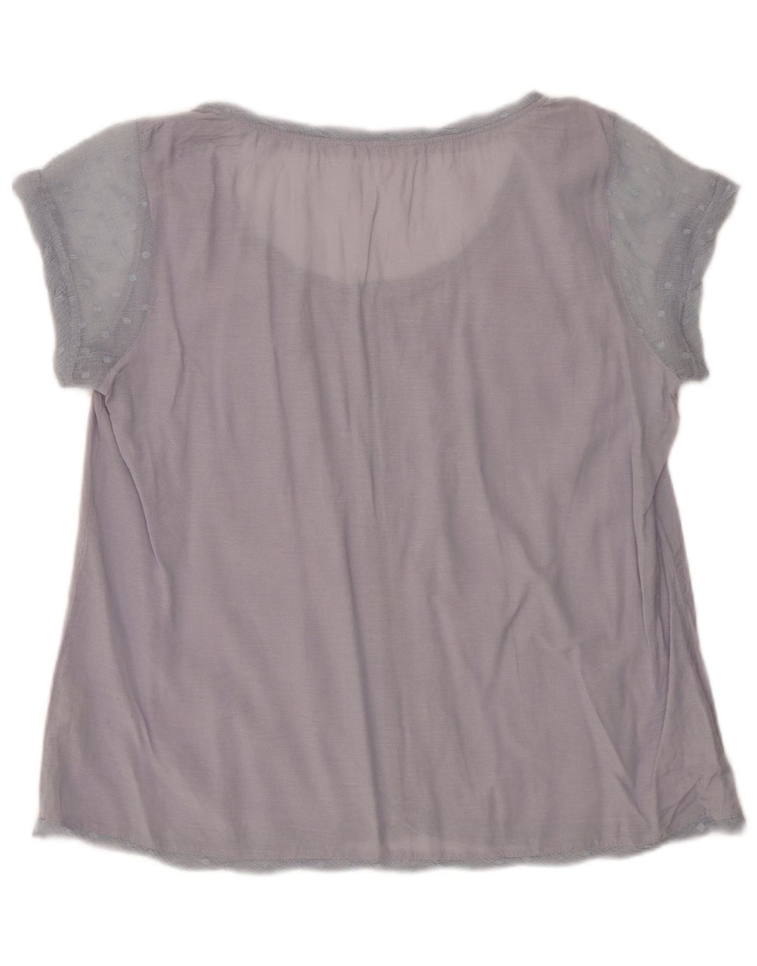 WHITE STUFF Womens Blouse Top UK 16 Large Blue Cotton