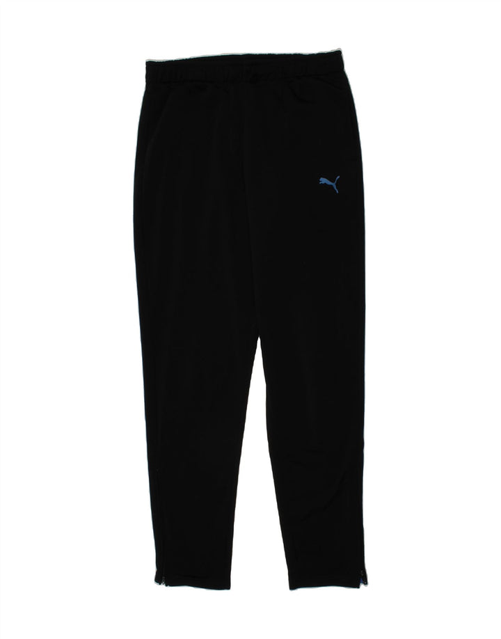 PUMA Boys Tracksuit Trousers 13-14 Years  Black Polyester Vintage Puma and Second-Hand Puma from Messina Hembry 