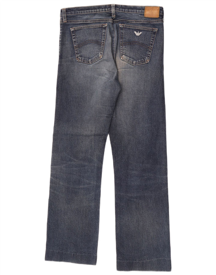 Armani Womens Straight Jeans W29 L29 Blue Cotton