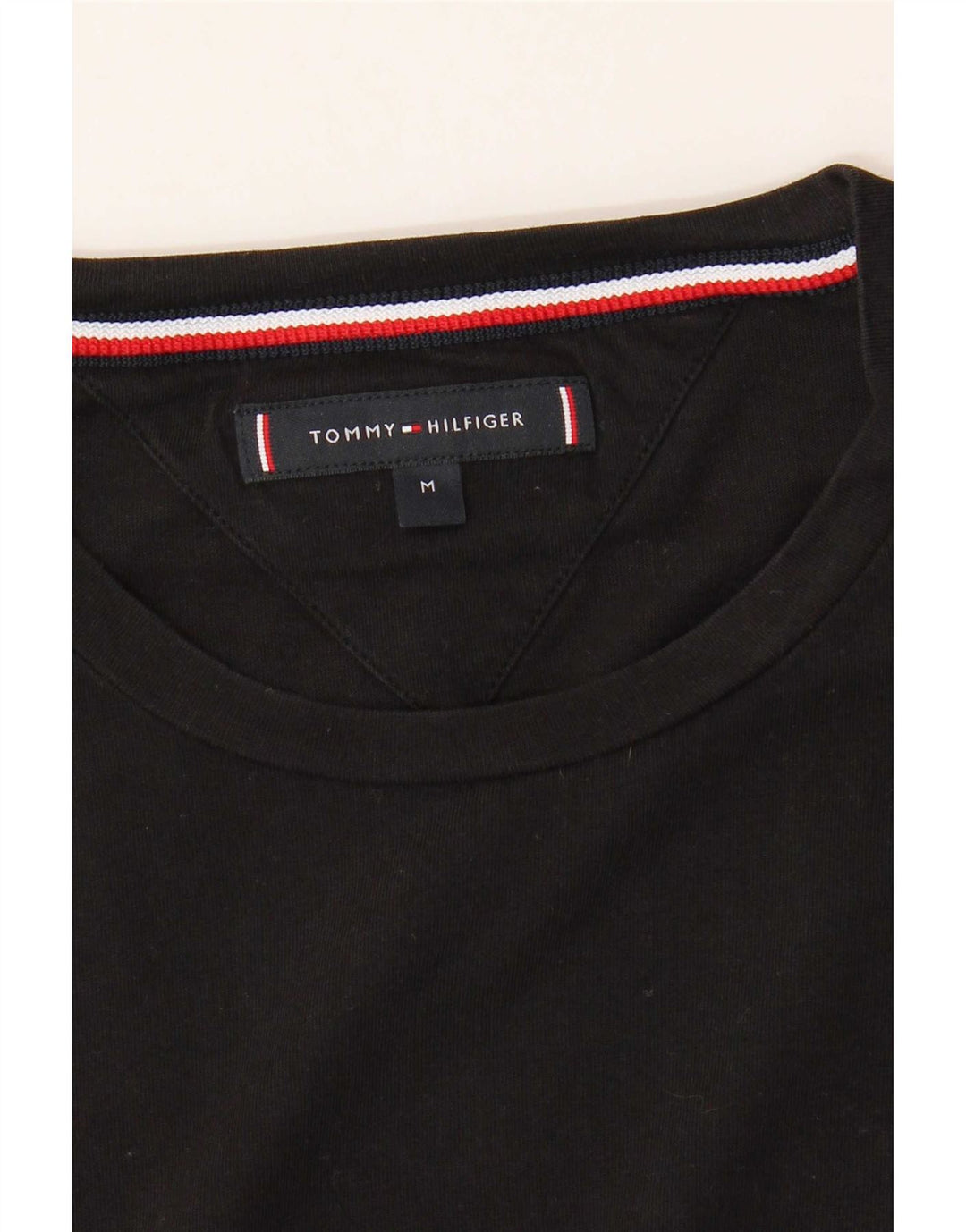 Tommy Hilfiger Mens T-Shirt Top Medium Black