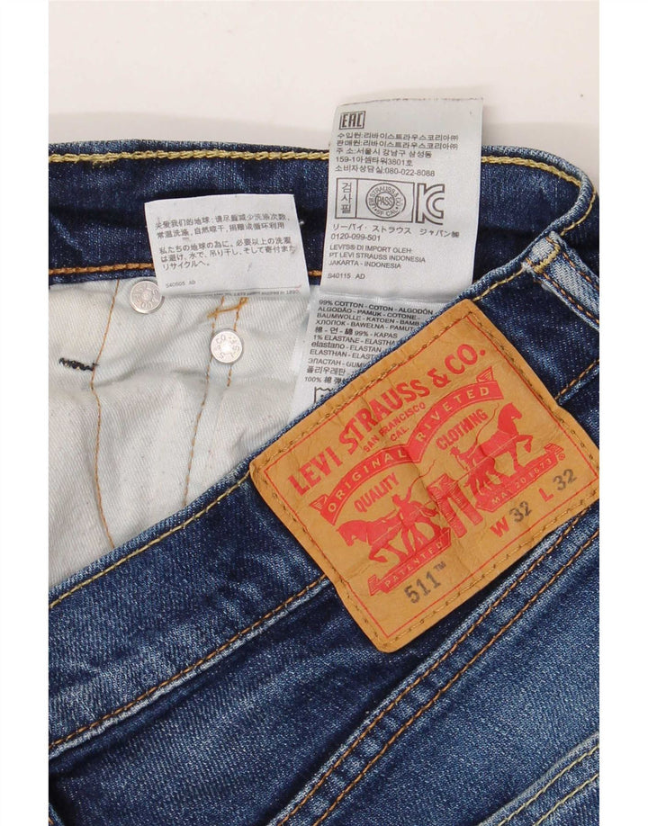 Levi's Jean Slim 511 Homme W32 L28 Bleu Coton