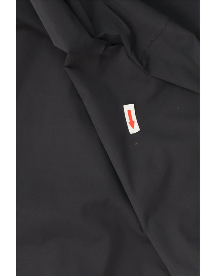 Jack Wolfskin Womens Hooded Rain Jacket UK 16 Large Grey Polyamide