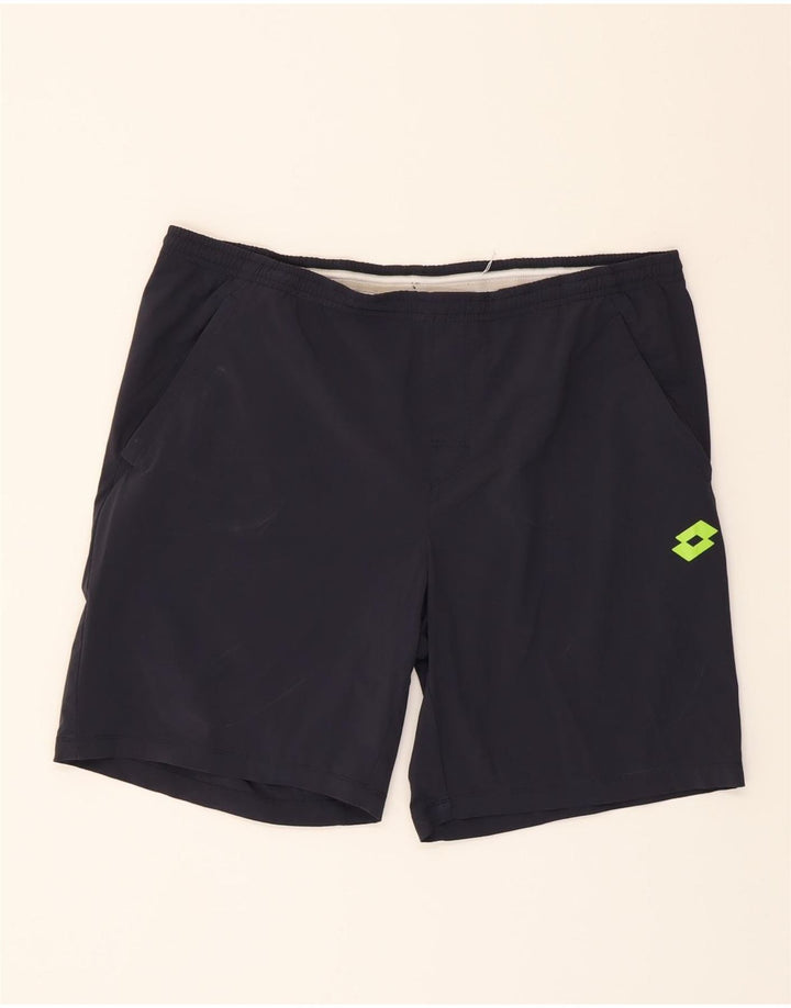 LOTTO Mens Sport Shorts 2XL  Navy Blue Vintage Lotto and Second-Hand Lotto from Messina Hembry 