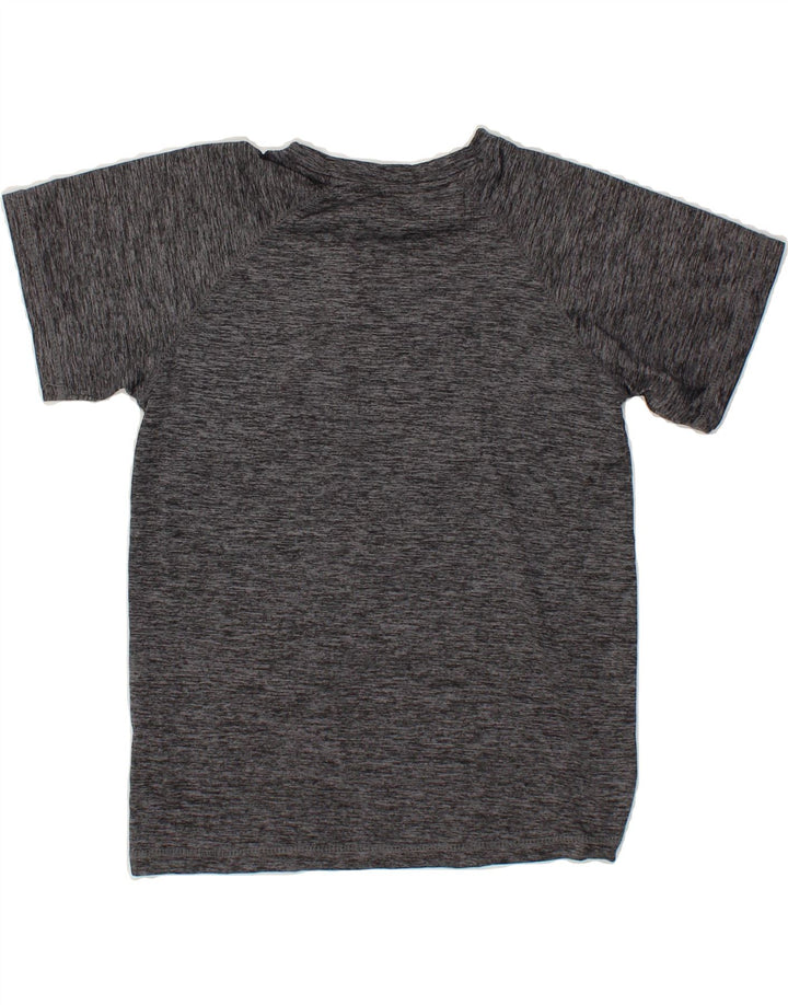 REEBOK Boys Graphic T-Shirt Top 10-11 Years Medium Grey Flecked Polyester Vintage Reebok and Second-Hand Reebok from Messina Hembry 
