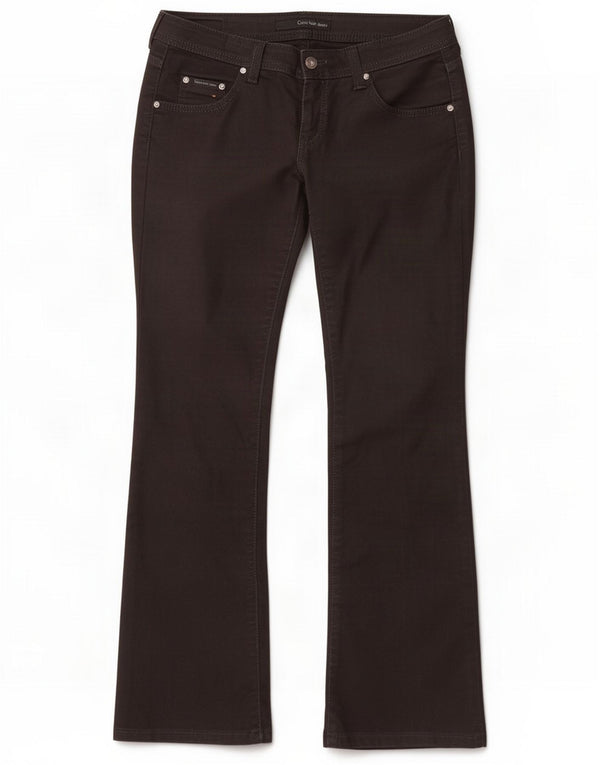 Calvin Klein Womens Bootcut Casual Trousers W32 L30 Black