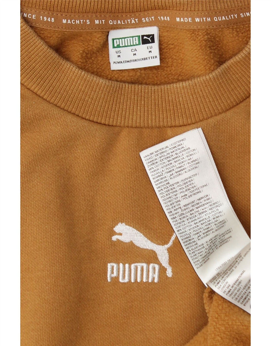 Felpa oversize da donna Puma UK 14 Cotone marrone medio