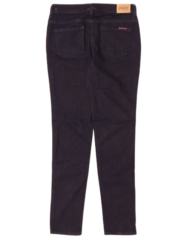 Superdry Damen Standard Fit Skinny Jeans W30 L32 Marineblau Baumwolle