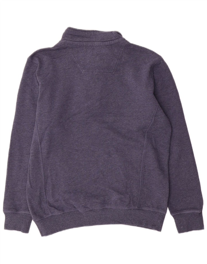 Joules Mens Zip Neck Sweatshirt Jumper Medium Navy Blue Cotton