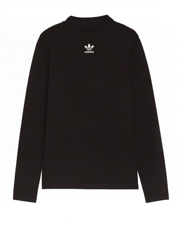 Adidas Camiseta de manga larga para mujer UK 12 Medium Black Cotton