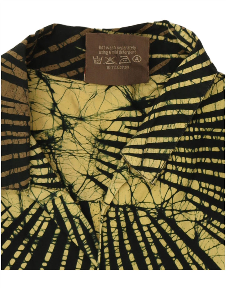 Caribelle Batik Mens Abstract Pattern Shirt Large Multicoloured