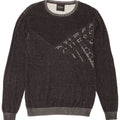 Guess Mens Graphic Sweatshirt Jumper Large Grey Cotton