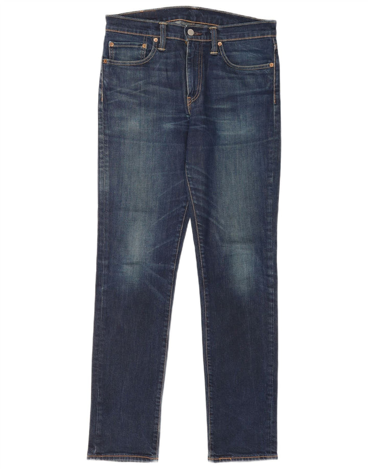 Levi's Mens 511 Slim Jeans W32 L34 Navy Blue Cotton