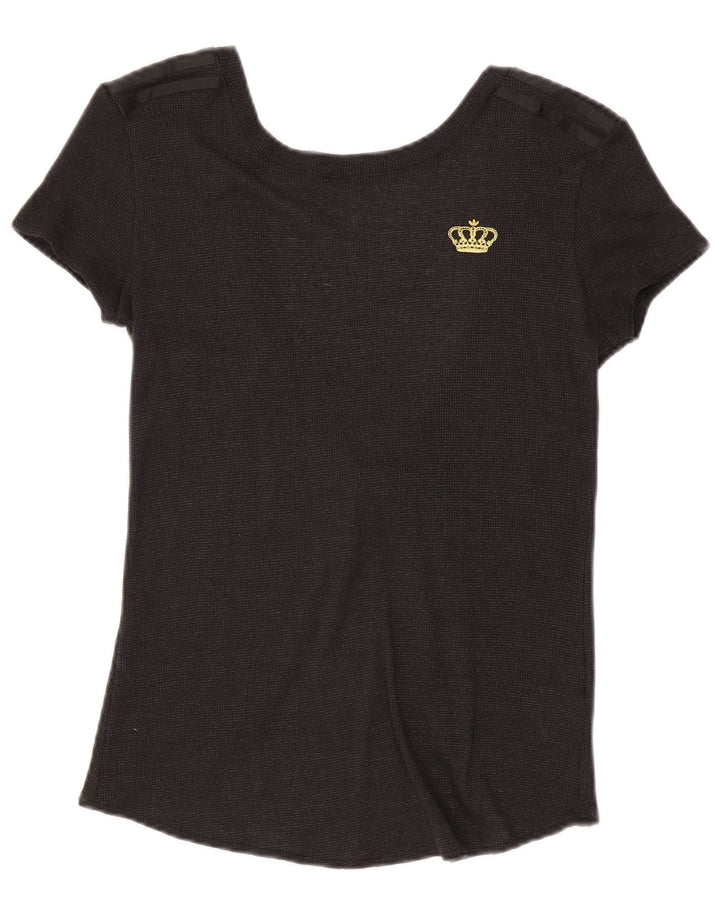ADIDAS Womens Blouse Top IT 40 Small Black