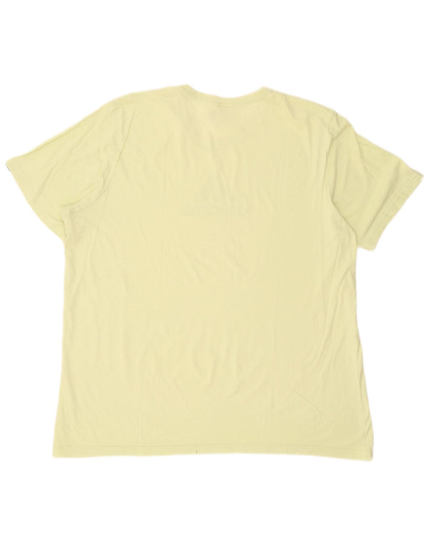 Adidas Herren Grafik T-Shirt Top 2XL Gelb Baumwolle