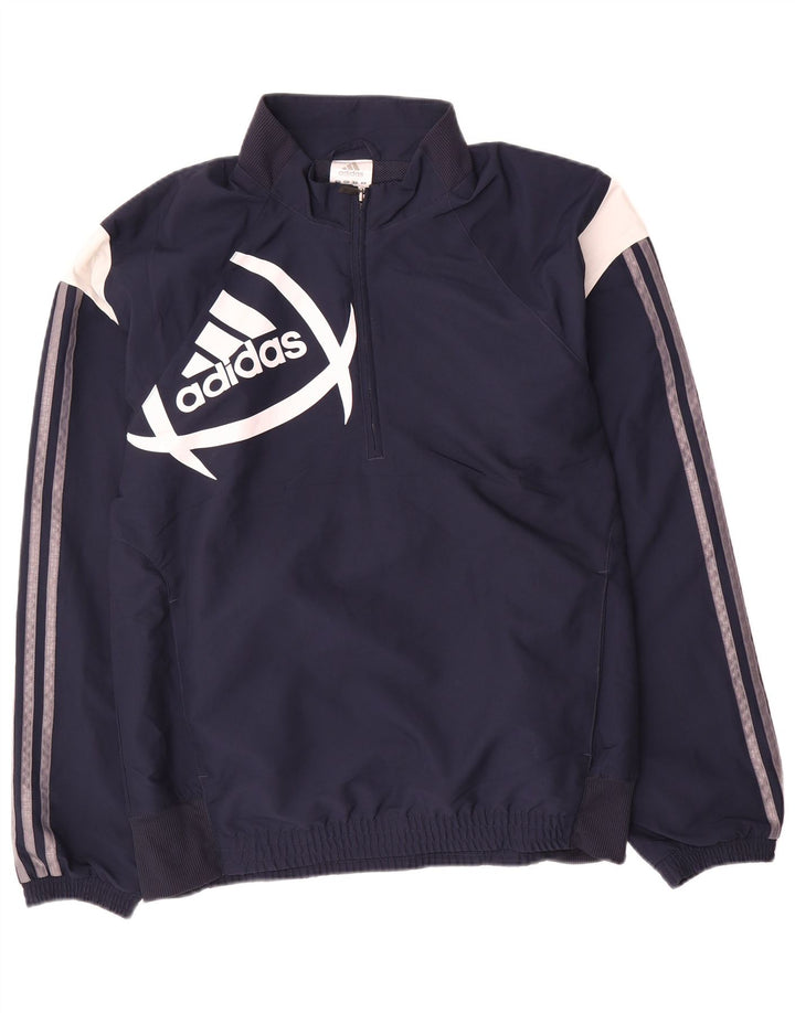 Adidas Grafisk træningsdragt topjakke til mænd Medium Navy Blue Colourblock