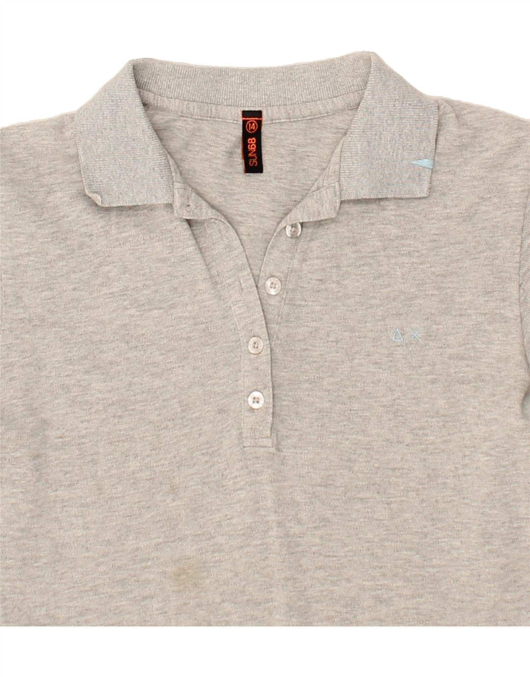SUN68 Womens Polo Dress UK 14 Medium  Grey Cotton Vintage Sun68 and Second-Hand Sun68 from Messina Hembry 